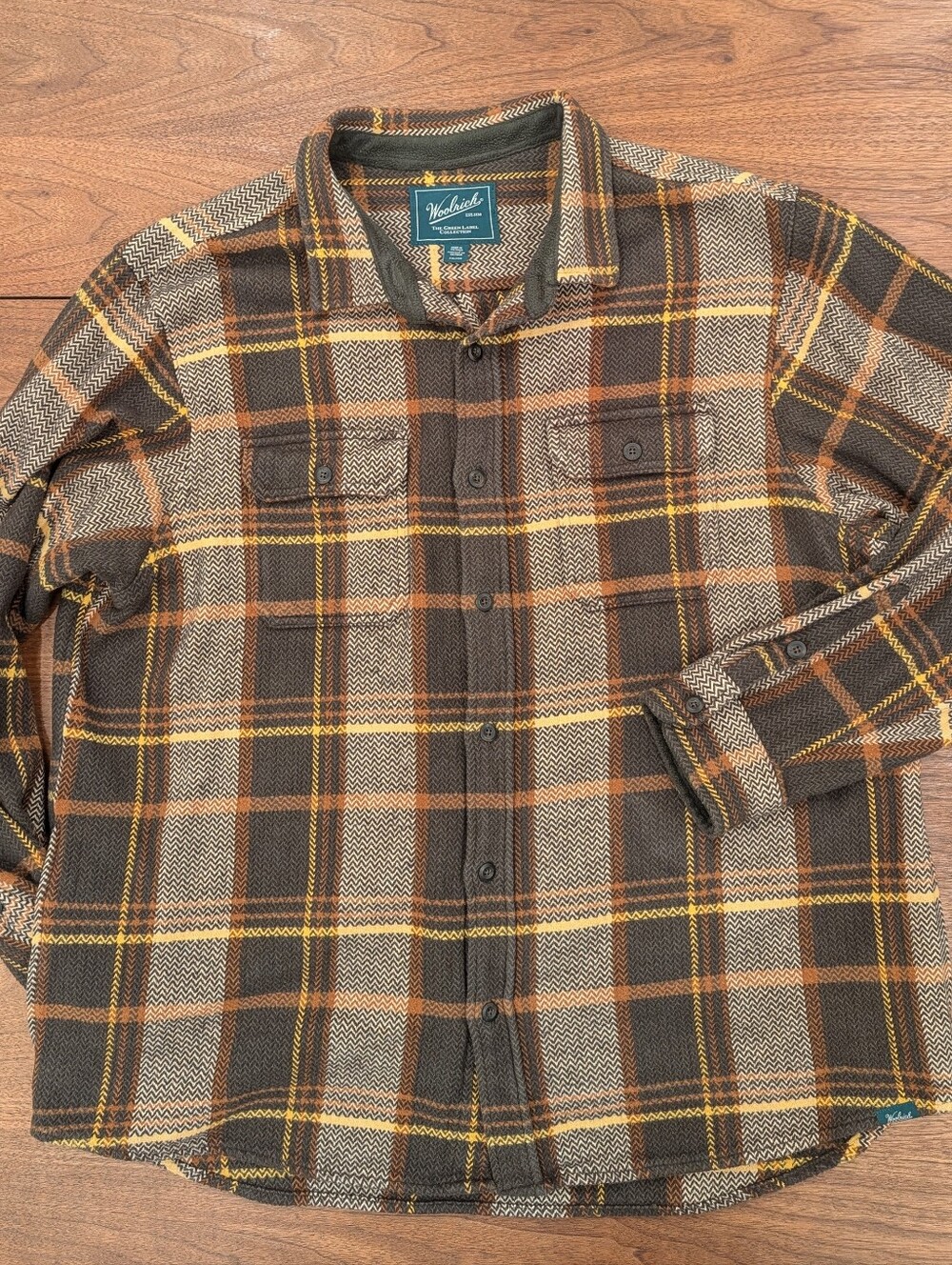 Woolrich Green Label Collection heavyweight cotton shirt jacket, XXL